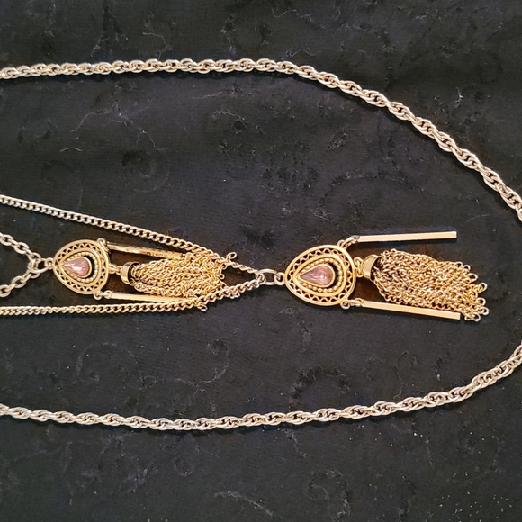 3 Strand Multi-level Necklace - Picture 1 of 4